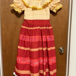 Disney Encanto’s Luisa Yellow Dress with Embroidered Details